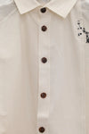 AVIVA JIFEI XUE Ancient Constellation Embroidered Patchwork White Shirt S22-ELSS